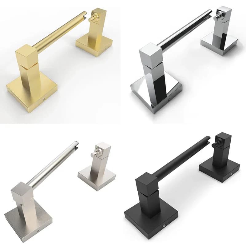 Accessori per il bagno Portarotolo da parete in acciaio inossidabile 304, porta carta igienica quadrato, porta fazzoletti mobile, portasciugamani