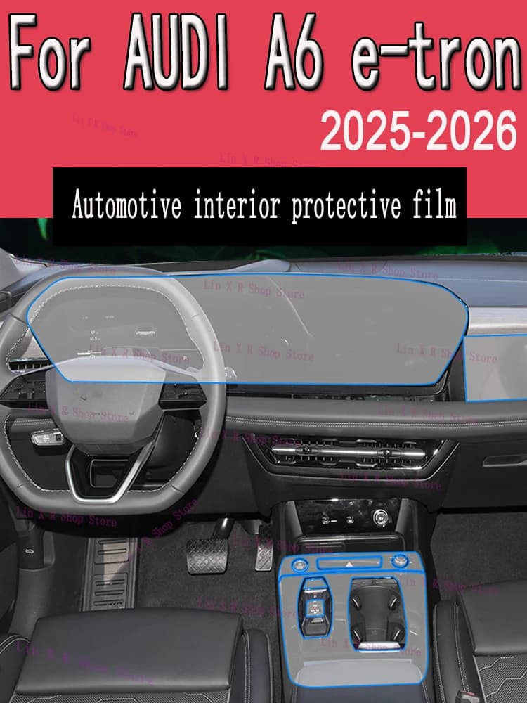 For AUDI A6 e-tron (2025 2026) Change Panel Navigation Screen Automotive TPU Protective Cover Film Anti-Graffio