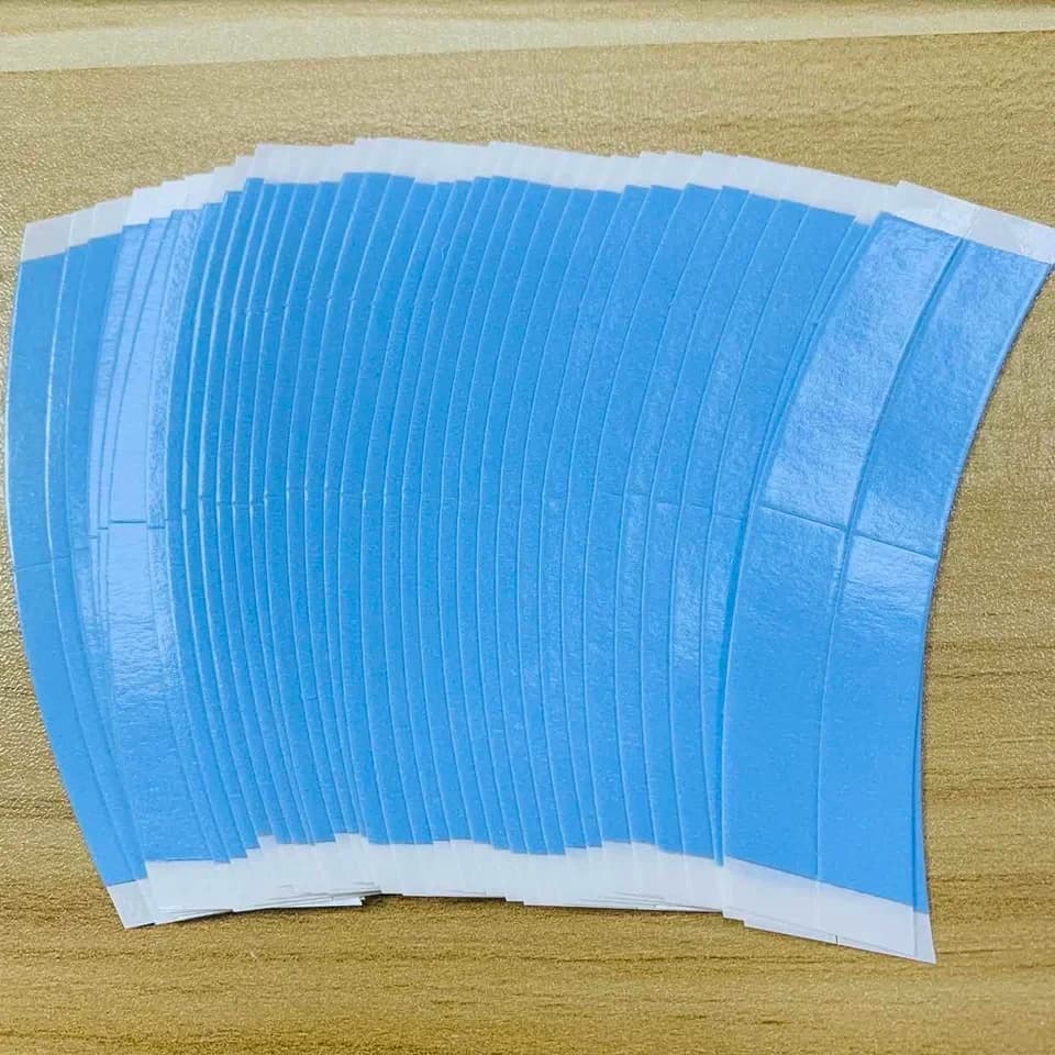 36 pcs/pack adhesive tape for biadhesive hair sticker blue hair clip for wig extension tools front tape lace