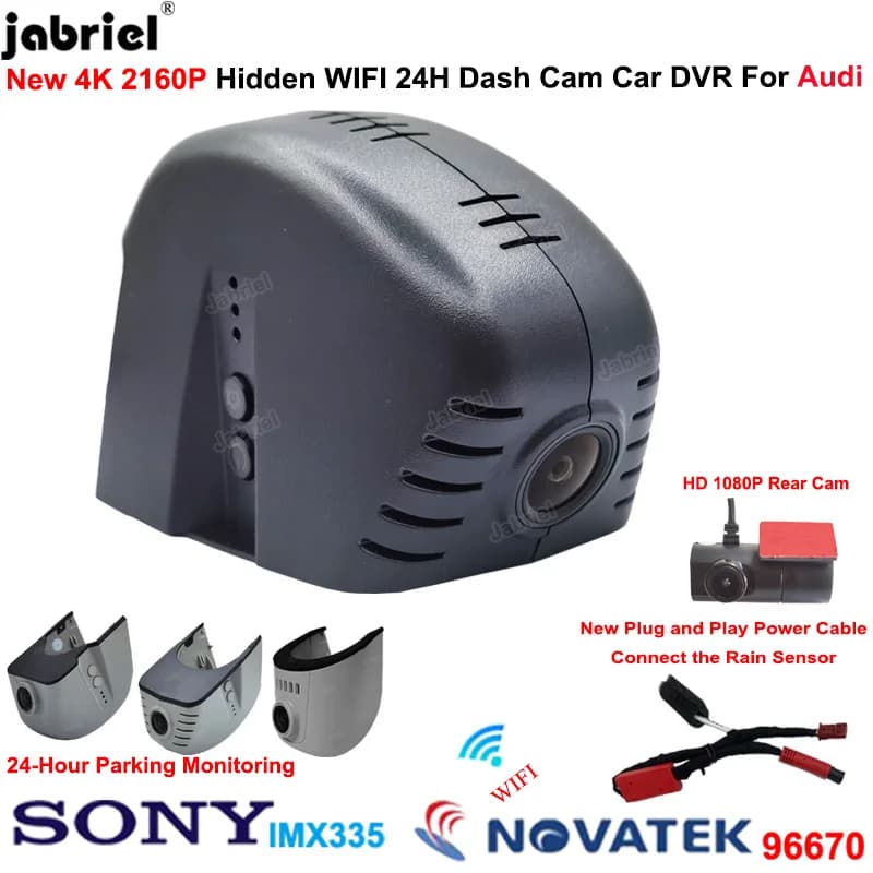 4K Dash Cam Car DVR Della Macchina Fotografica per Audi q7 q5 q3 q2 q8 rs5 rs3 rs7 rs6 per audi a6 c7 a4 b8 b9 a3 8v 8p a5 a7 tt s3 8v s5 b9 s4 b8