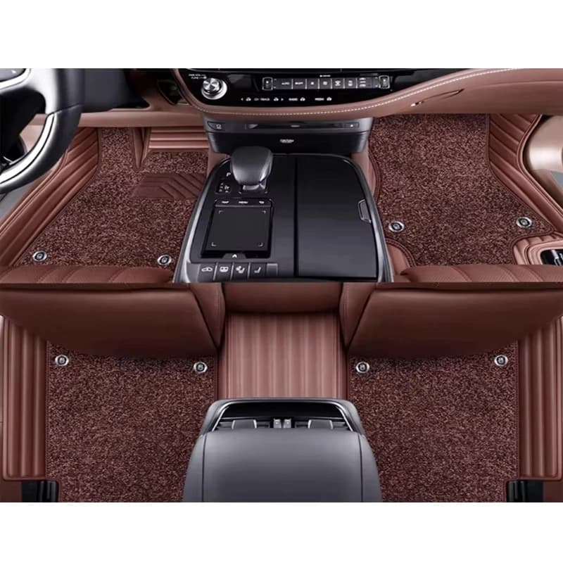 Car Mats in PVC Leather, Anti-slip Coating, Full Cover