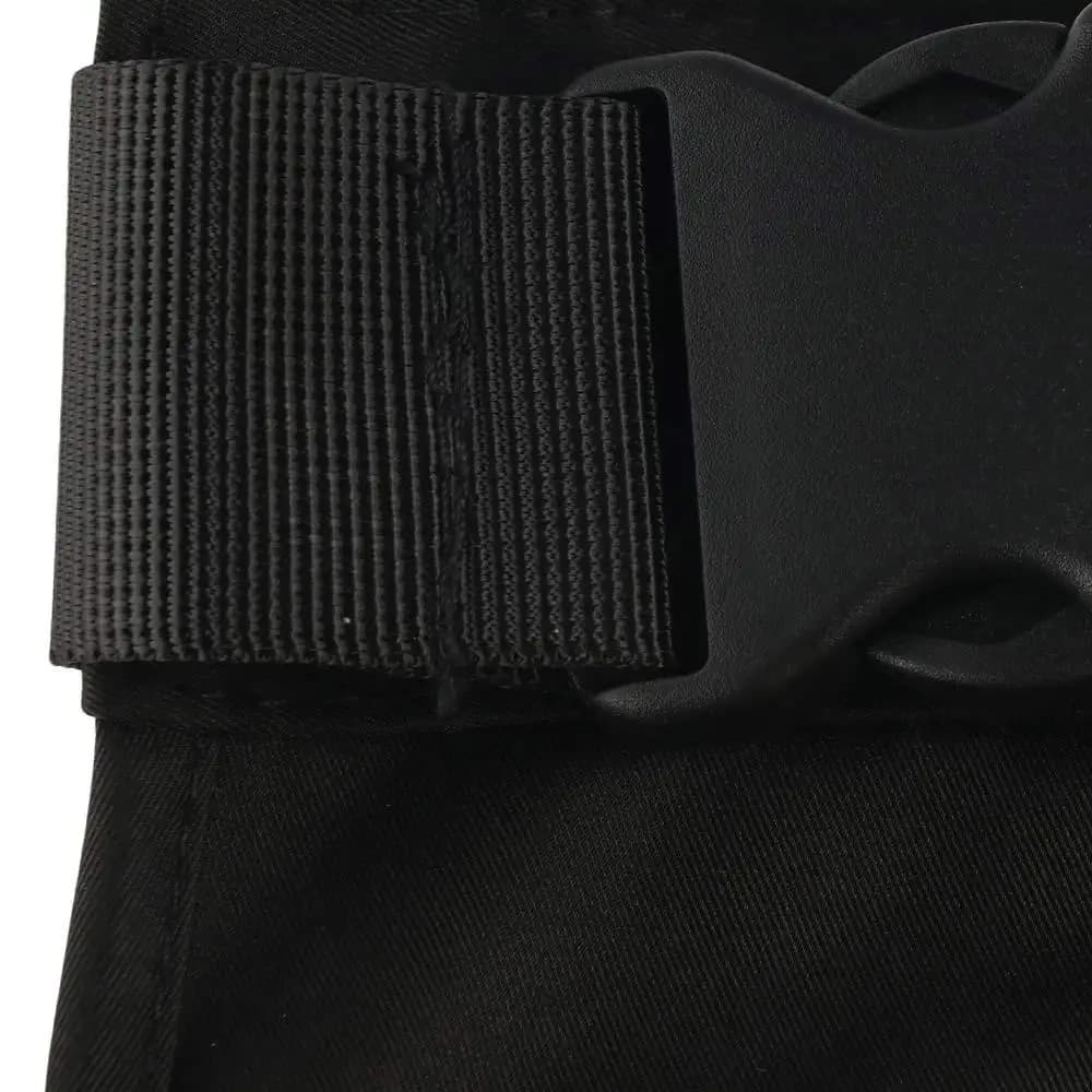 Durable Multi-functional Waist Pack Multi-pocket Black Fanny Pack Large-capacity Adjustable Apron Belt Bag Camping