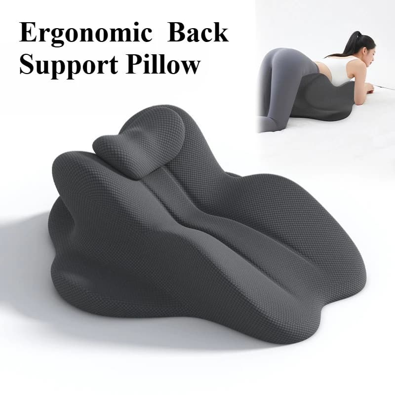 Cuscino ergonomico in memory foam a cuneo per lettura a letto, per adulti, con supporto per testa, mento e schiena, per alleviare il dolore