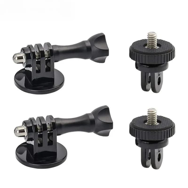 Tripod Adapter Mounts for Gopro 13 12 11 10 9 8 7 6 5 4 3 2 1/4-20 Screw Adapter for Go Pro Hero YI 4K SJ4000 EKEN H9R DBPOWER