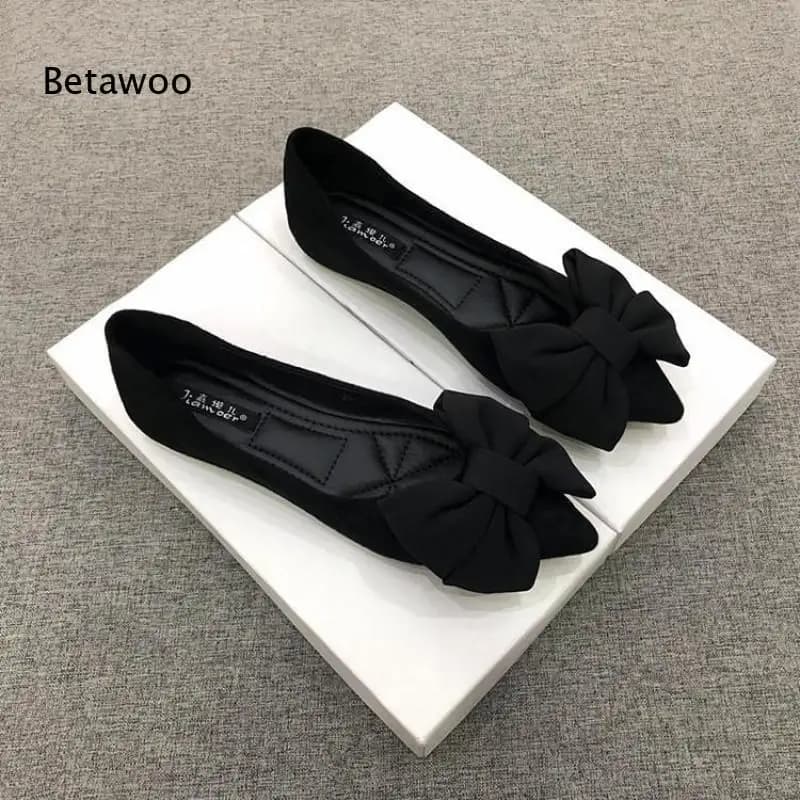 Ballerine da Donna 2026 con Dettaglio Fiocco e Punta Affusolata, Scarpe Eleganti Comode Slip-On per Donne