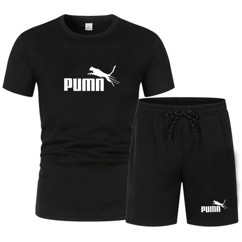Completo set estivo 2026 da uomo di tendenza: T-shirt a maniche corte e pantaloncini sportivi casual (due pezzi)