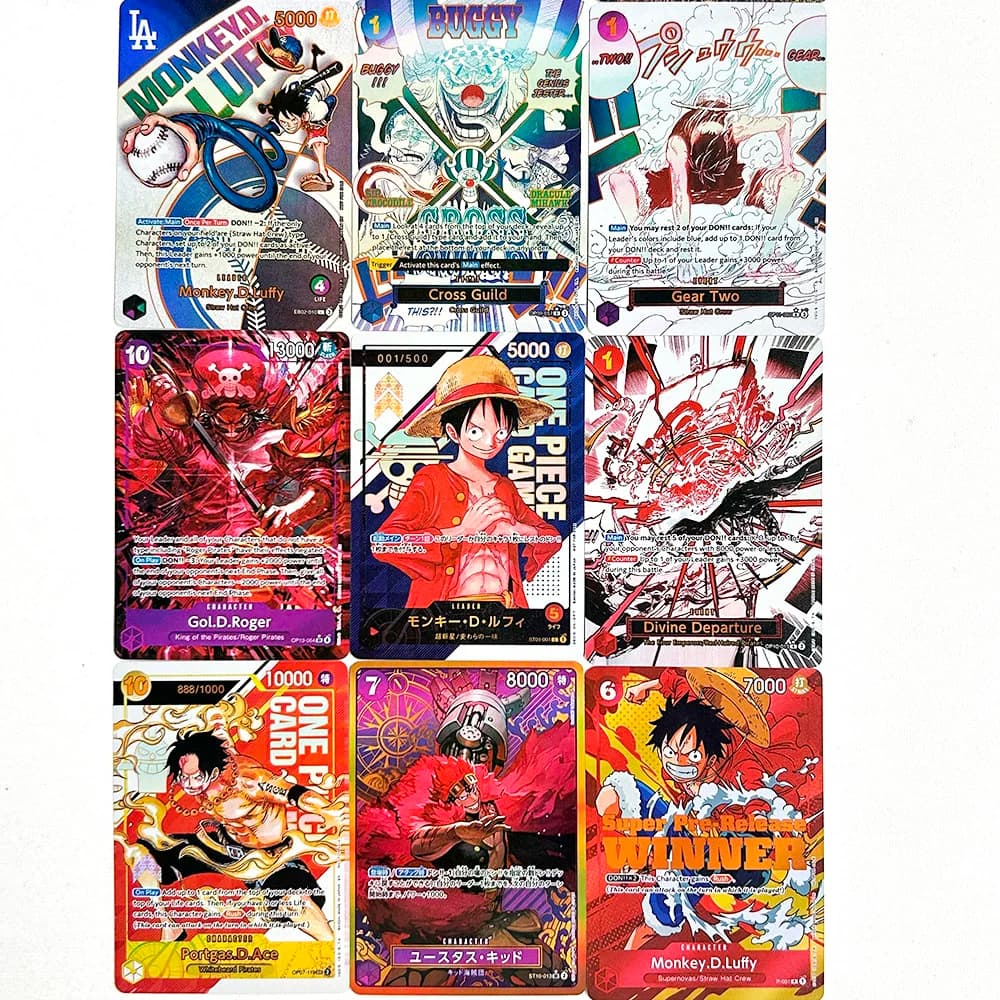 Carte da Collezione OPCG Fai da Te, Carte Proxy Personalizzate, Carte Anime Classiche di Luffy, Roger, Killer, Gioco di Carte per Hobby Anime, Regalo Giocattolo