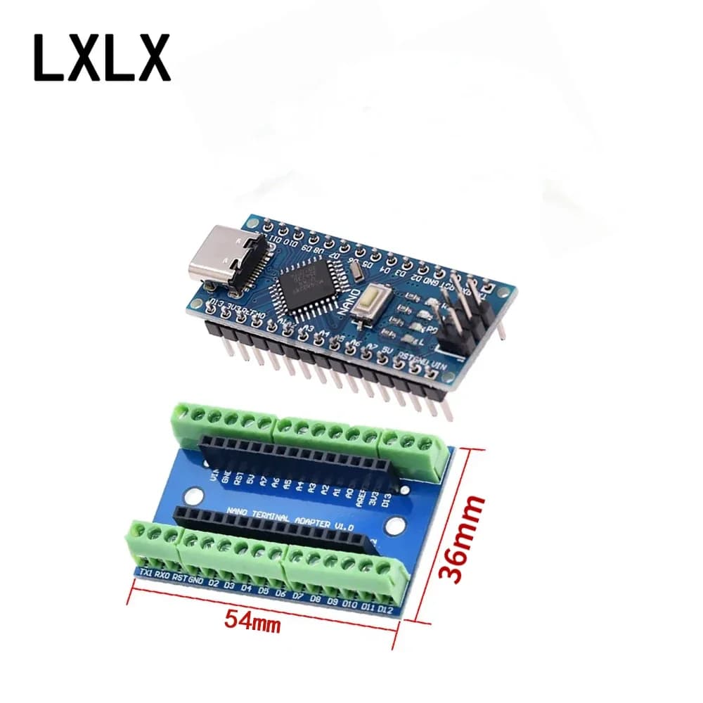 1 pz Nano V3.0 ATMEGA328P Mini/Tipo C Compatibile con Bootloader Driver USB per Arduino CH340 con Scheda di Espansione Cavo USB