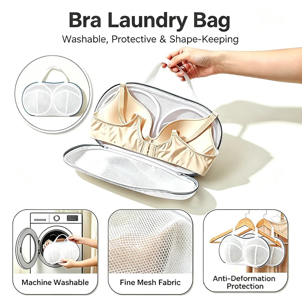 Underwear Laundry Bag Machine Wash Protection Bag Anti-deformation Fine Mesh Laundry Pouch for Bra Lingerie Washing Accessories