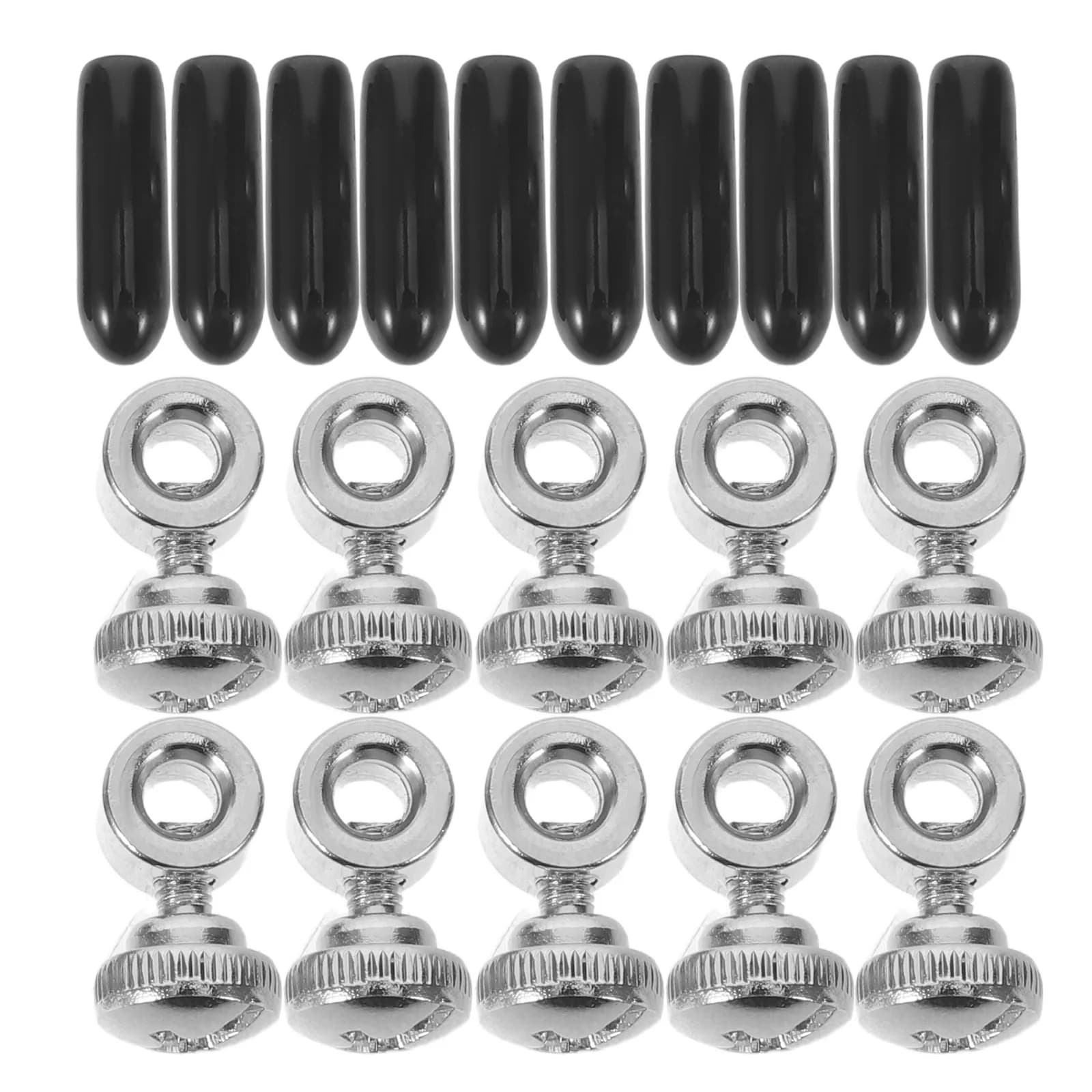 10Sets Jump Rope Replacement Screws Heavy Duty Adjustable End Caps Repair Kit for Speed Cable Skipping Ropes Fitness Accessories