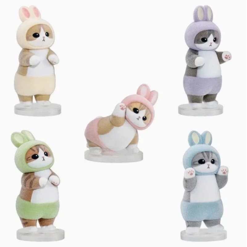 Mofusand Rabbit Clothing Flocking Blind Box - Action Figure Kawaii, Giocattoli, Ornamenti da Scrivania, Oggetti da Collezione, Regali Unici - Disponibile