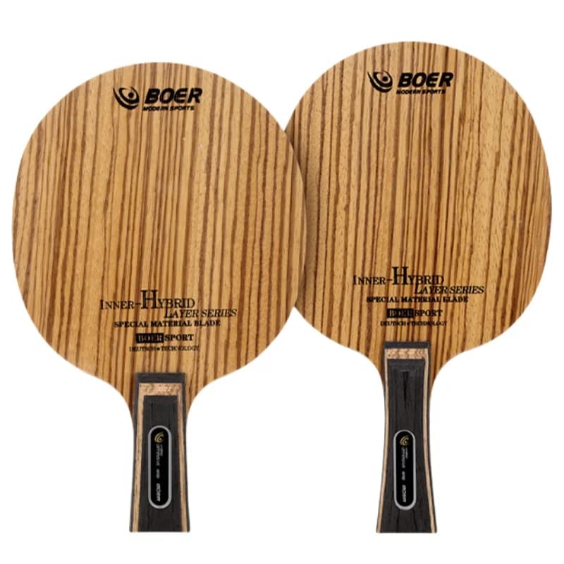 1PC BOER Zebra Ping Pong Blade 7 Layers Offensive Ping Pong Blade Professional Ping Pong Rack Base