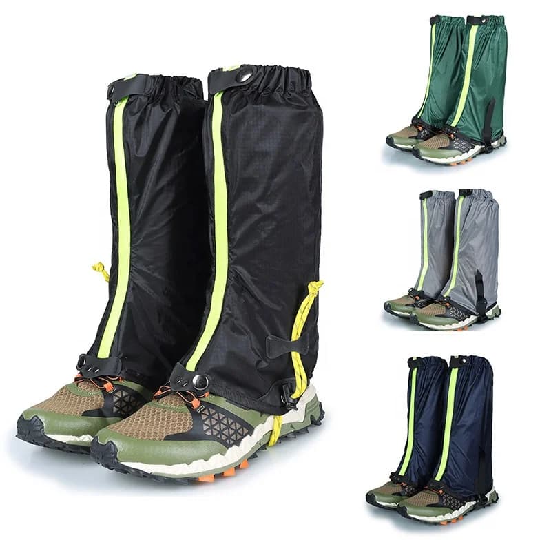 Ski leggings for outdoor hiking, mountaineering, hunting, waterproof nylon leggings covered in silicone