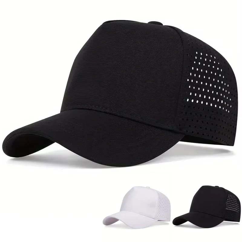 Cappellini da Baseball Unisex a Tinta Unita con Rete, Cappello Parasole Estivo per Esterni, Berretto da Camionista Casual Regolabile