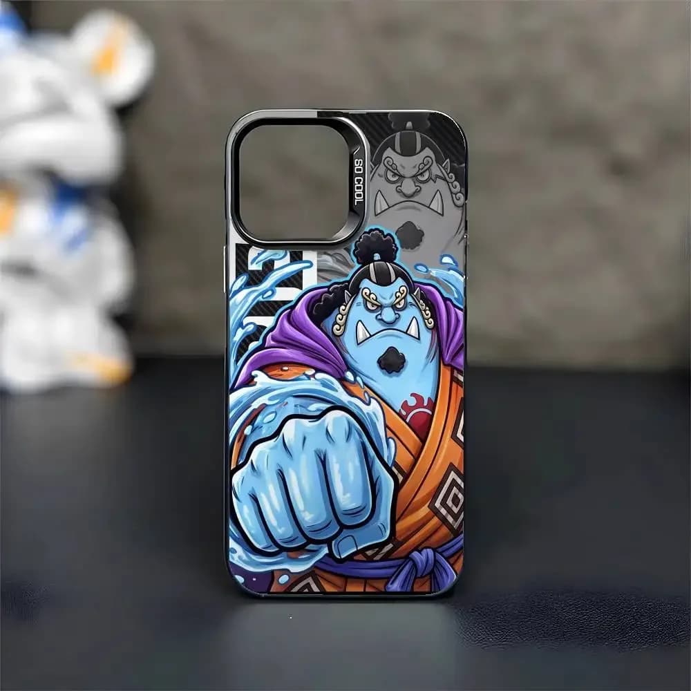 ONE PIECE - Custodia Protettiva IMD Colorata Jinbe per iPhone 17 16 15 14 13 12 11 Pro Max Plus Mini