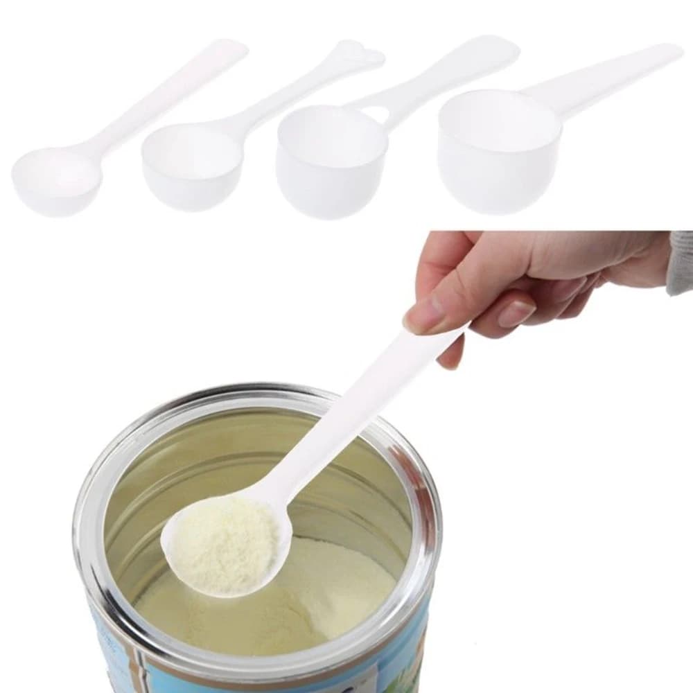 10PCS Home Scoop Protein Powder Coffee Milk Plastic 1/3/5/10g Measuring Spoon