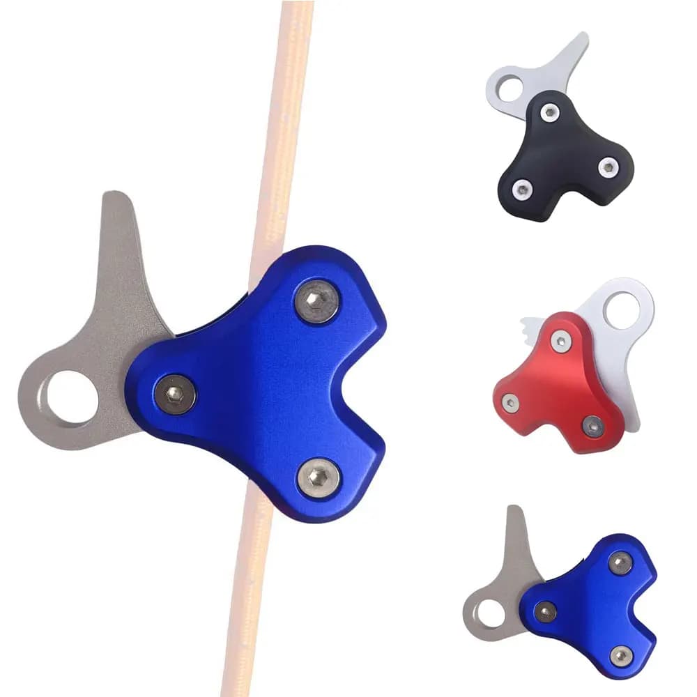 Aluminum Alloy Freediving Rope Pulley Diving Rope Release Device Retractor Pulling System for 8-10mm Rope