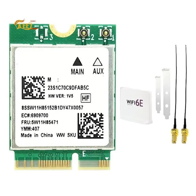 AEE7-RTL8922AE Wifi7 Card+Wifi 6E Antenna 2.4G/5G/6G 6338Mbps Bluetooth5.4 M.2 NGFF Wireless Wifi Adapter Card For Win10/11