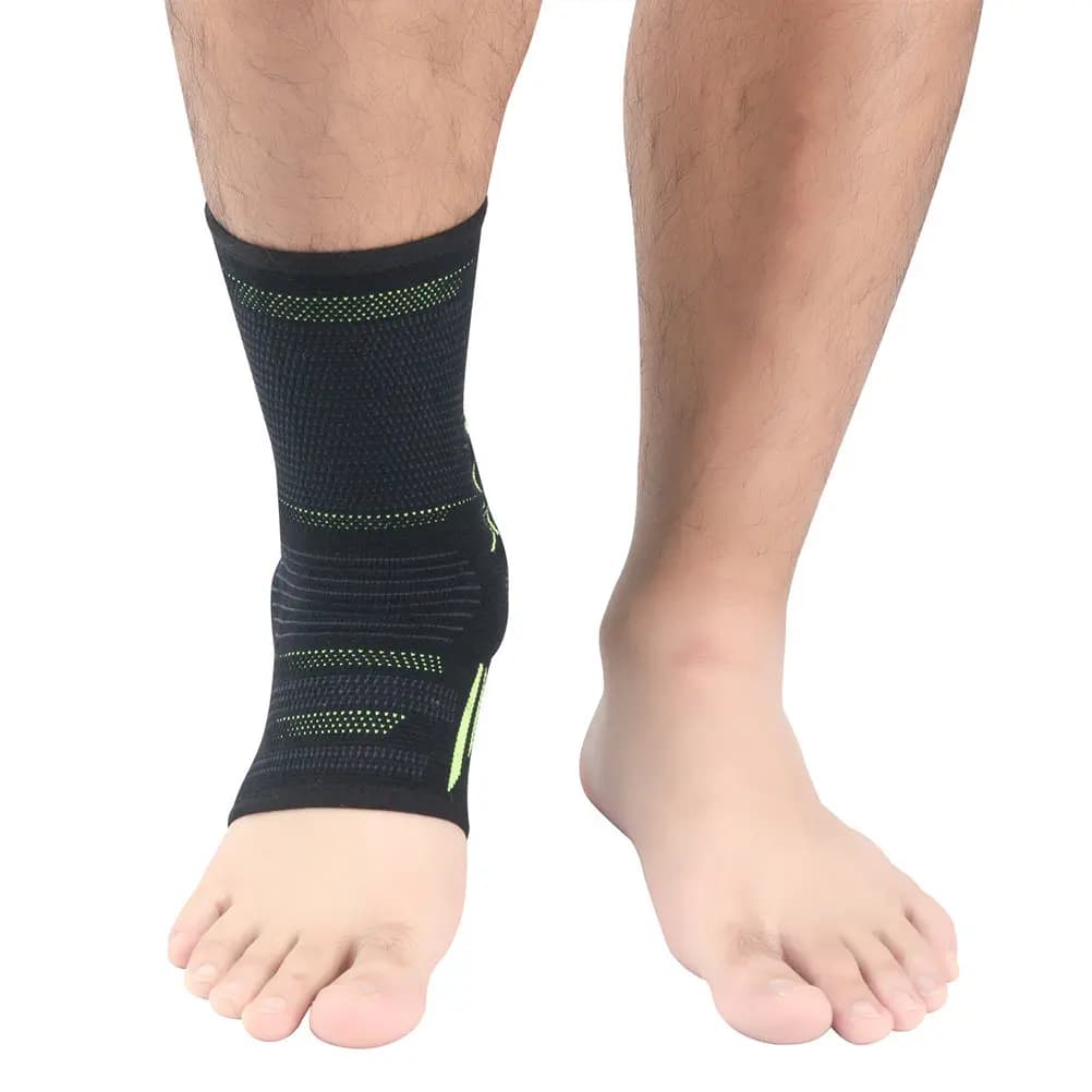 Supporto per caviglia traspirante, tutore sportivo rinforzato per corsa, basket, tennis, pallavolo, sollevamento pesi, protezione articolare