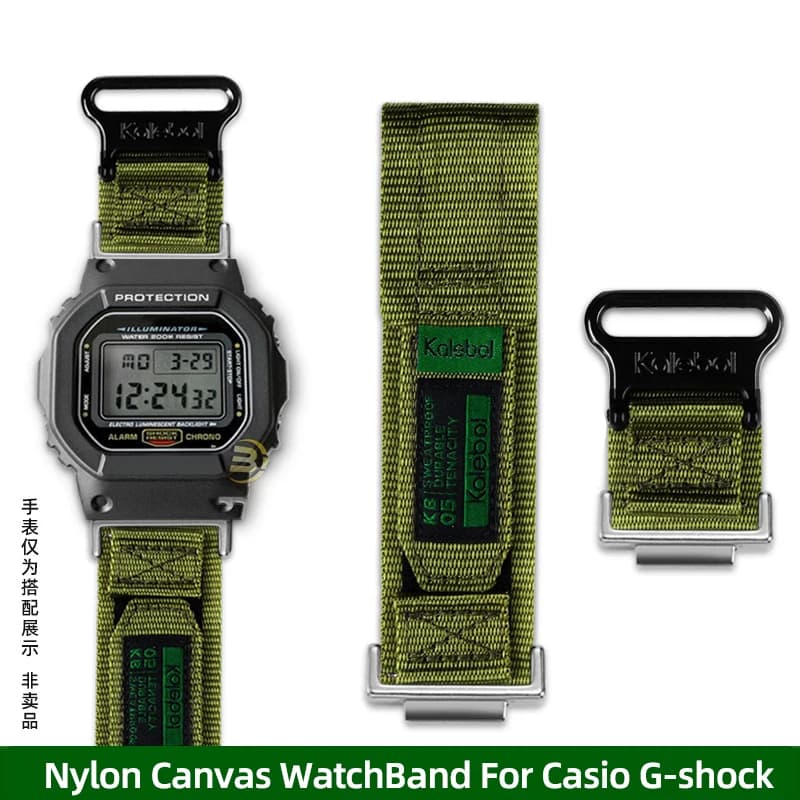 Nylon canvas sports bracelet for Casio G-shock Dw5600 gw-m5610 Gw-b5600 GA2100 GM2100 GM-5600 men's watch strap underwater bracelet