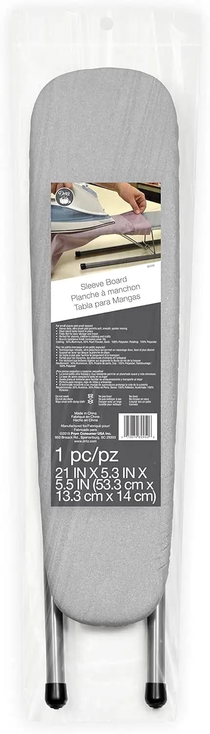 Pannello pieghevole per stirare, 5x5.5x21 pollici, grigio - Portatile e salvaspazio