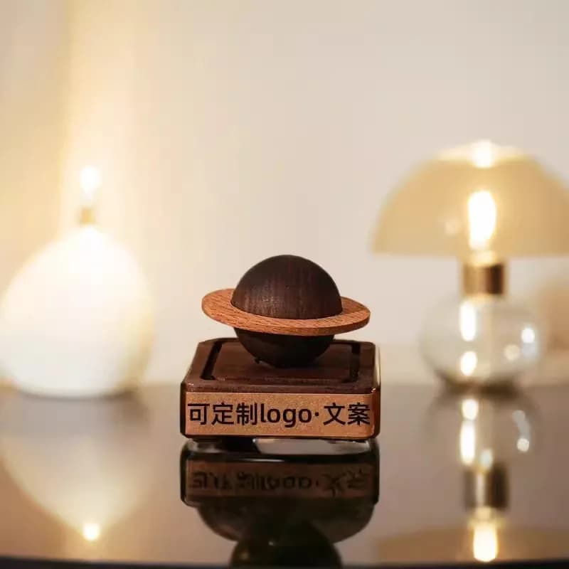 Bestseller 1Pc Diffusore per aromaterapia in legno di noce a forma di pianeta - Diffusore di oli essenziali per la decorazione di fragranze domestiche