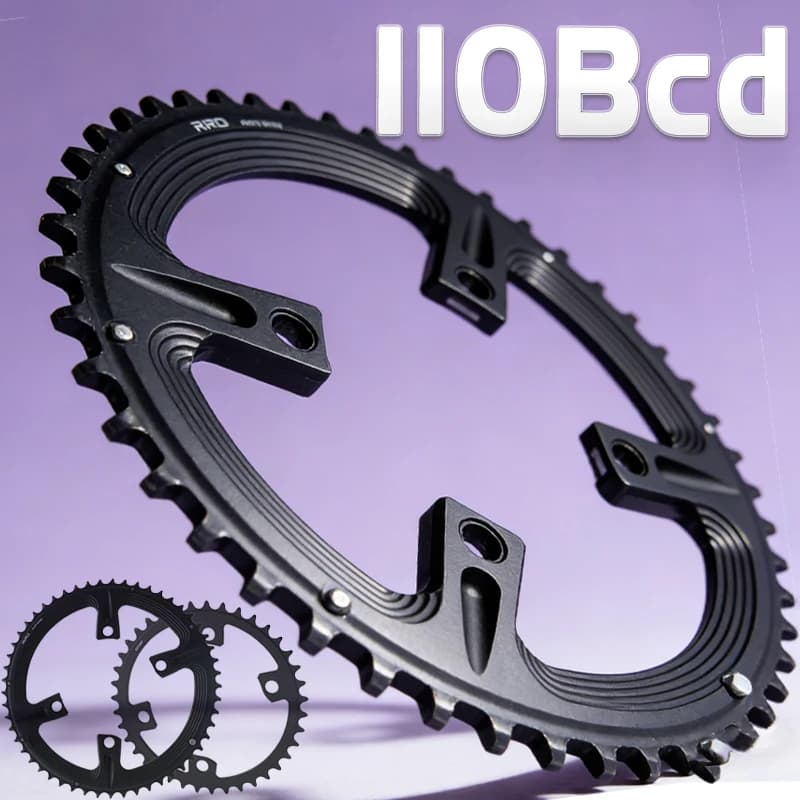 110 BCD 4 Bulloni Doppio Corona 50 34 52 36 53 39 Alluminio CNC per Shimano 105 R7000 Ultegra 8000 Dura Ace 9100