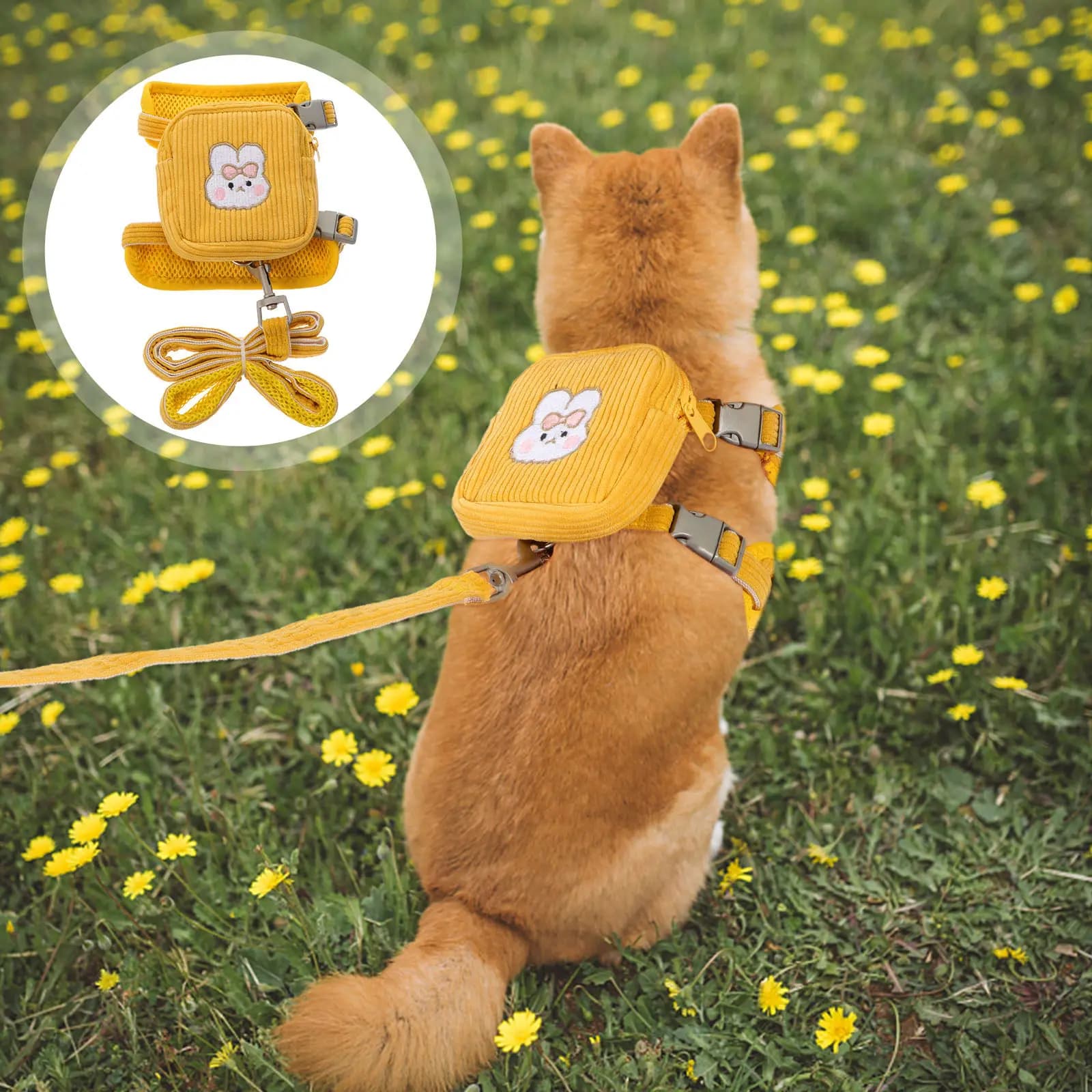 Zaino per cani stile gilet, leggero e regolabile, per cani di piccola taglia, per passeggiate all'aperto, viaggi, escursioni, attrezzatura per cuccioli, zaino per cani