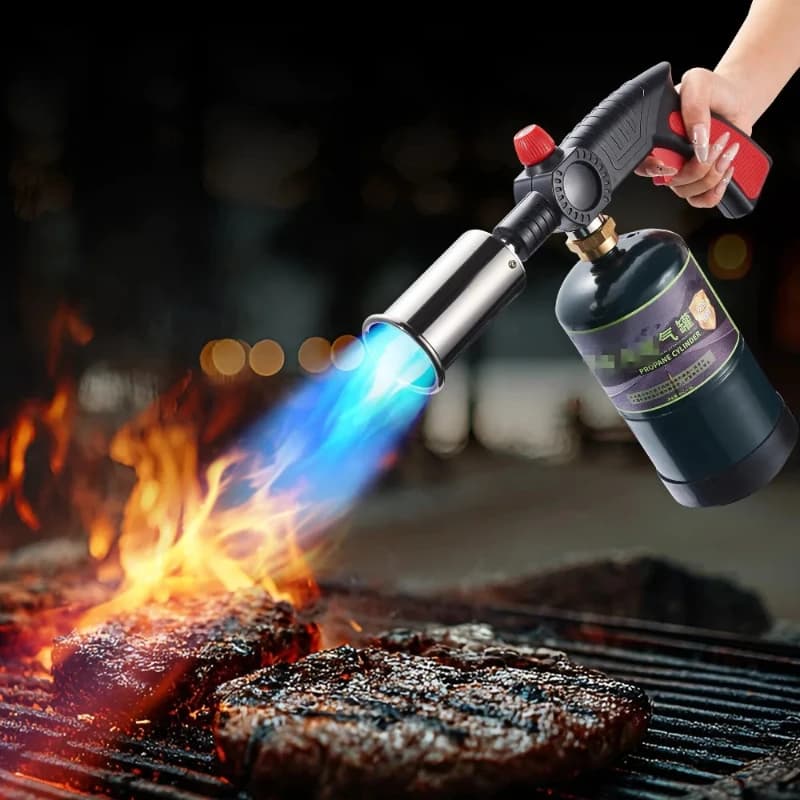 Lanciafiamme ad alta potenza, barattolo da montagna, accendino antivento, cucina per barbecue all'aperto Gadget di accensione eleganti ed efficienti per uomo