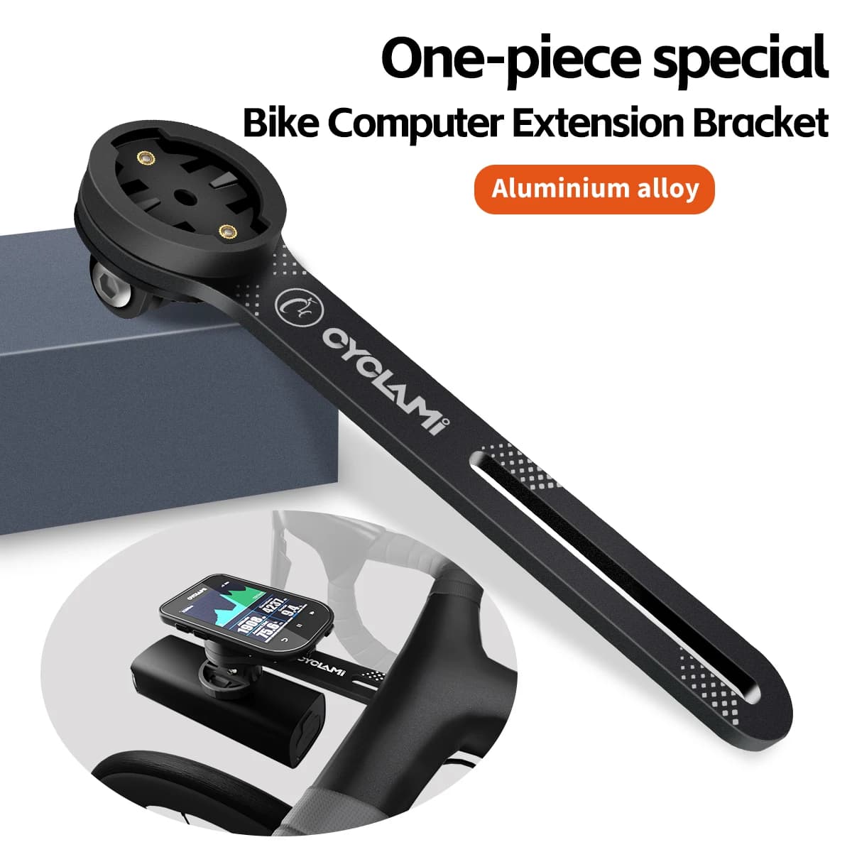 CYCLAMI Supporto per GPS per computer da bicicletta Supporto per bici da strada per manubrio integrato per supporto per faretto Garmin IGPSPORT Bryton XOSS GoPro