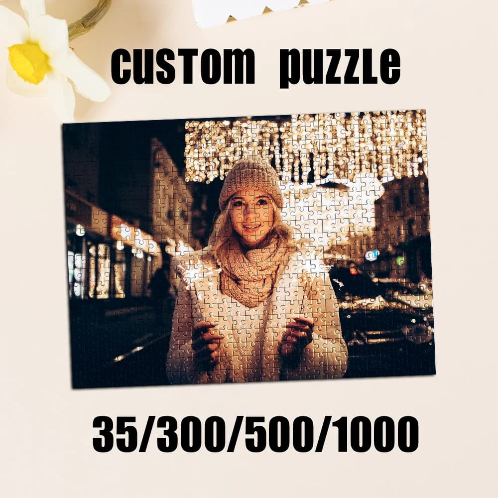 35/300/500/1000pcs Personalized Custom Photo Puzzle photo Customize Your Puzzle To Create An One-Of-A-Kind Present.