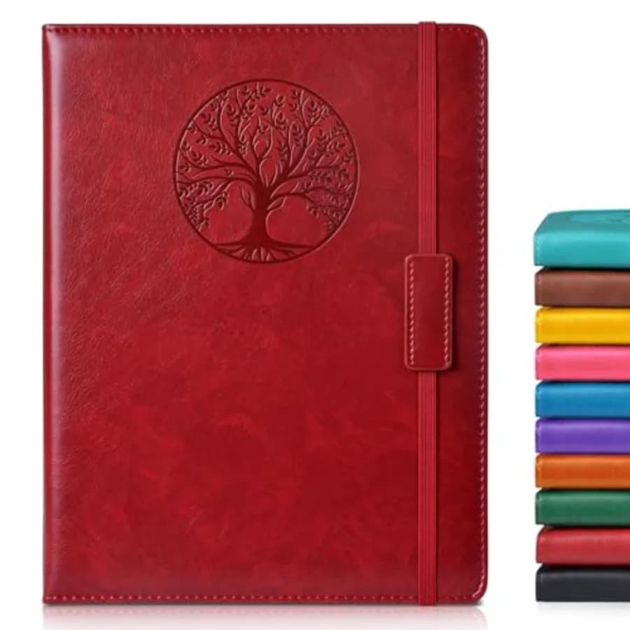 Lined Journal Notebook for Women Men, 256 Pages B5 Large Hardcover Leather Journals for Writing, Travel, Business, Work and Sch