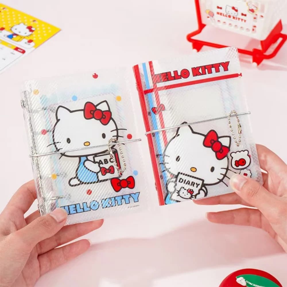 Autentico Planner a Fogli Mobili Sanrio Hello Kitty M5, Diario Portatile per Studenti, Quaderno per Scrapbooking, Articoli di Cancelleria a Tema Cartoni Animati, Regalo per Ragazze