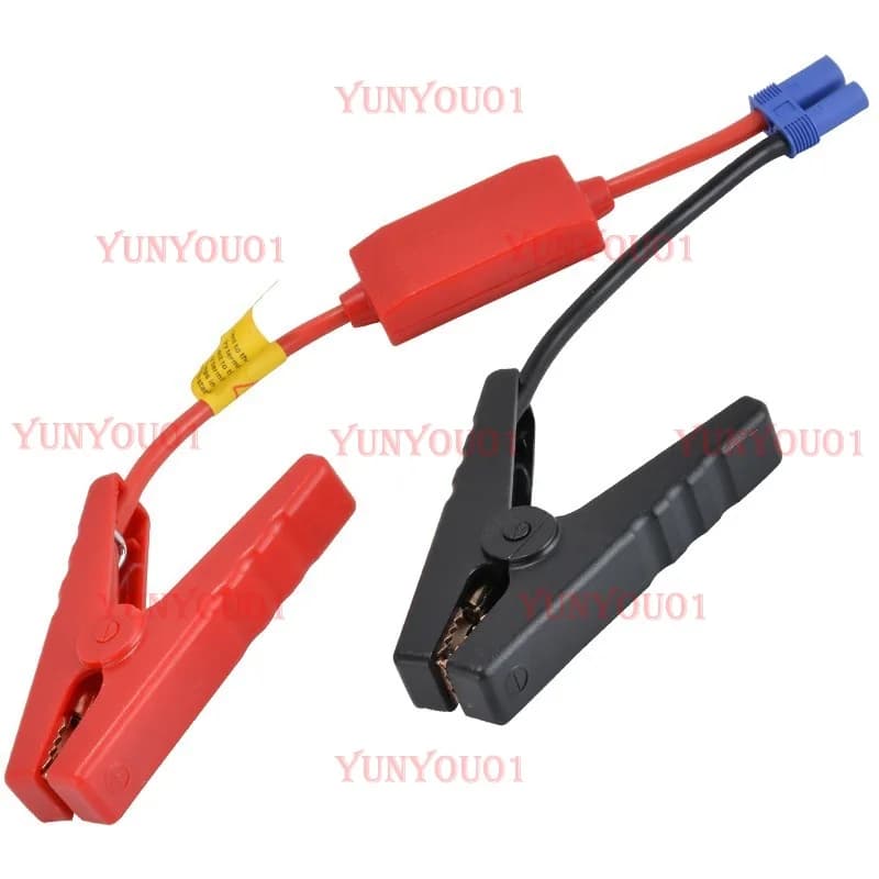 1 Pezzo Cavo di Avviamento con Connettore EC5 e Morsetto a Coccodrillo per Batteria Auto, Avviatore d'Emergenza, Accessori Auto