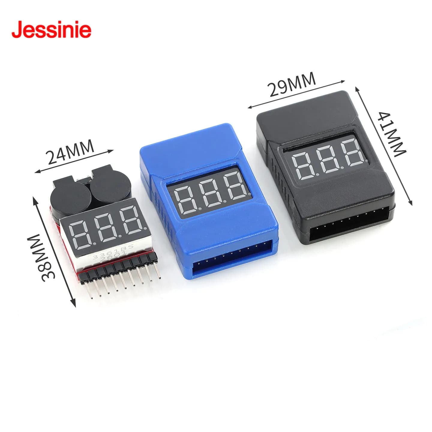 RC Voltage Display Battery Low Alarm Buzzer BX100 2-in-1 1S-8S Meter Tester Lipo Battery Monitor For RC Car Drone Helicopter