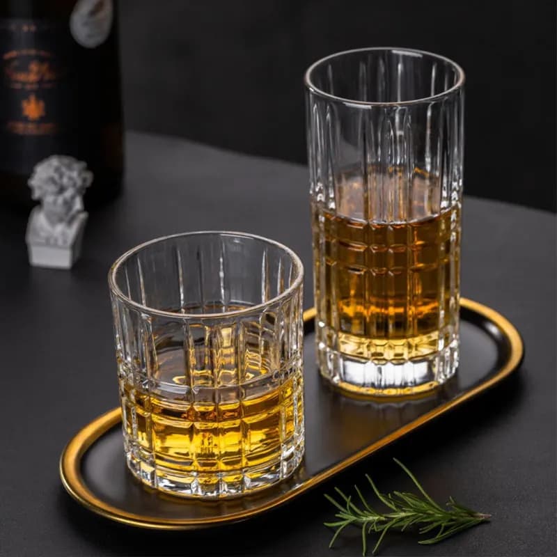 300ml/380ml Wine Utensils Transparent Cocktail Glass Exquisite Foreign Wine Glass Elegant Whiskey Glass Party Fashion Colin Cup