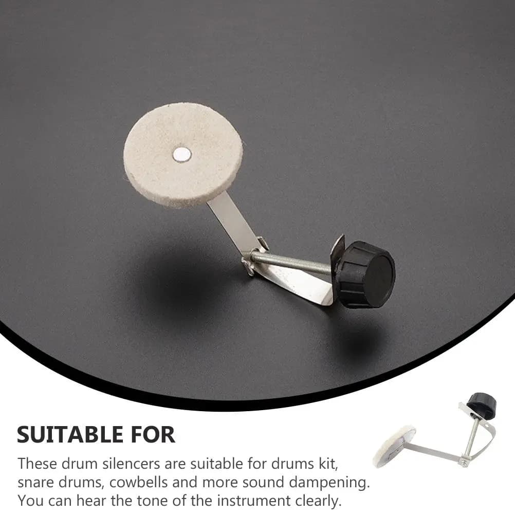 Set di 1 Pad Mute Professionale Rimovibile Senza Residui per Kit Batteria, Rullante, Campana, Basso - Dispositivo Mute per Batteria, Accessorio per Batteria