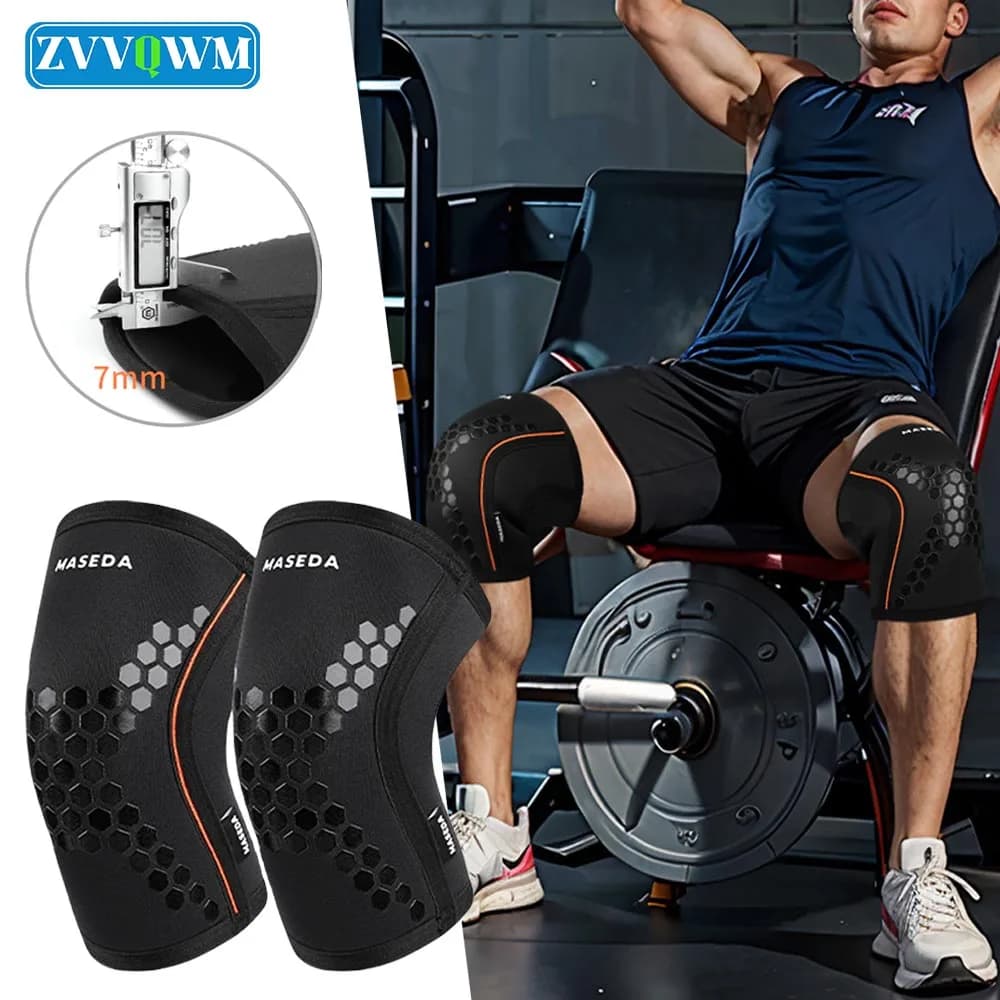 2 pezzi/paia ginocchiere supporto di compressione per sollevamento pesi, squat, powerlifting e crossfit ginocchiera - entrambi donne e uomini