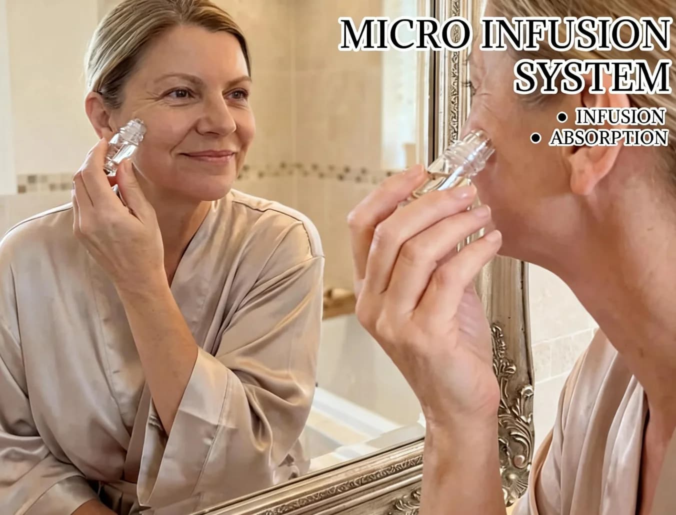 Kit Siero Micro-Infusione Radiant Flawless Skin 2026 - Sistema Facciale Domestico per la Cura della Pelle del Viso | Ago da 0,25 mm