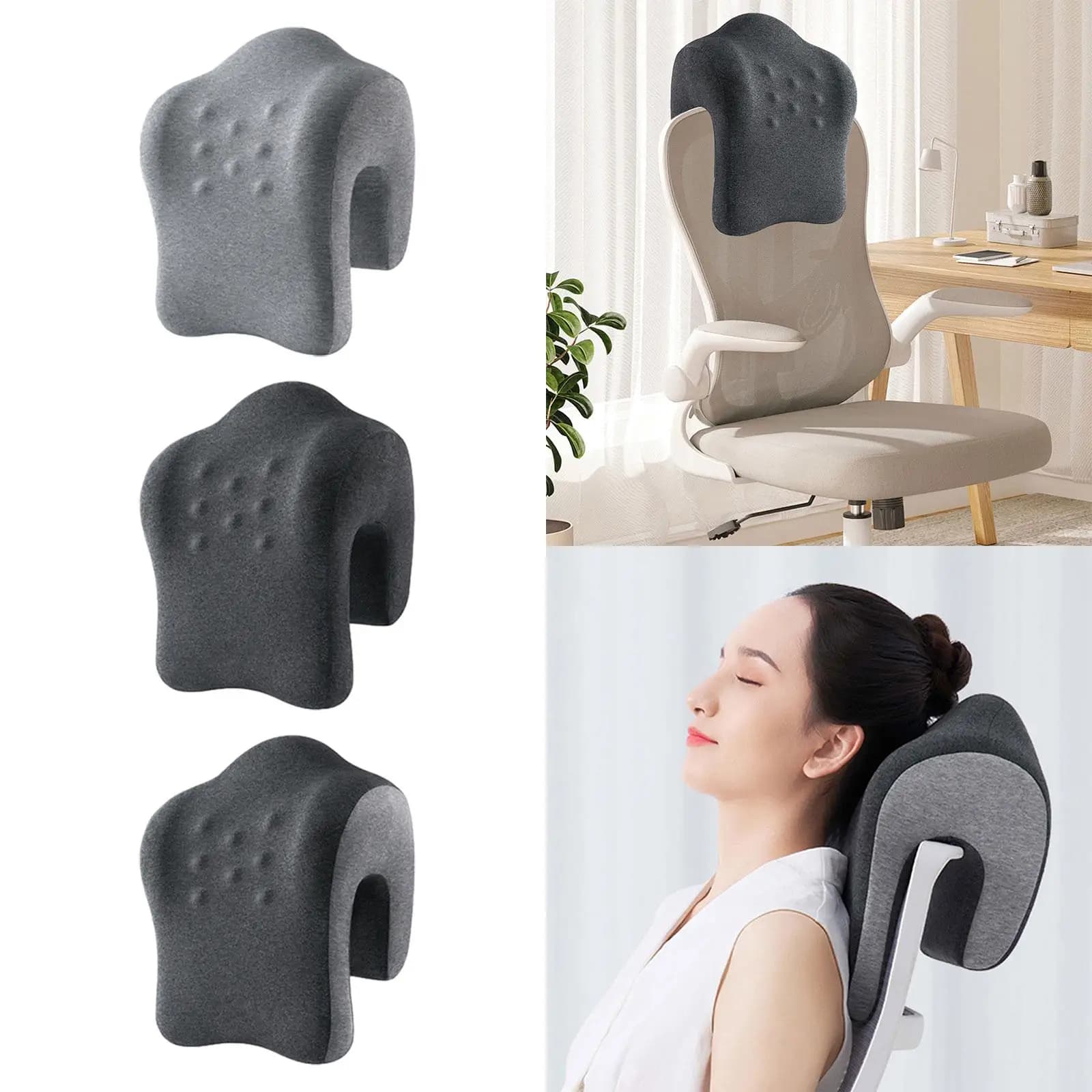 Cuscino Poggiatesta per Sedia da Ufficio, Ergonomico e Traspirante, Multifunzionale per Casa e Dormitorio