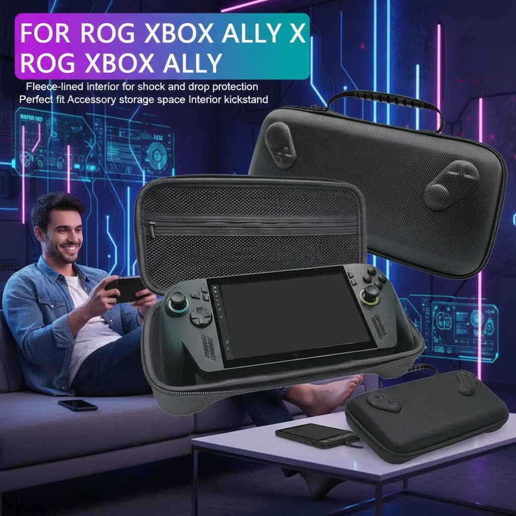 Borsa Impermeabile in Tessuto per ROG Xbox Ally X, Custodia Portatile per Accessori da Gaming