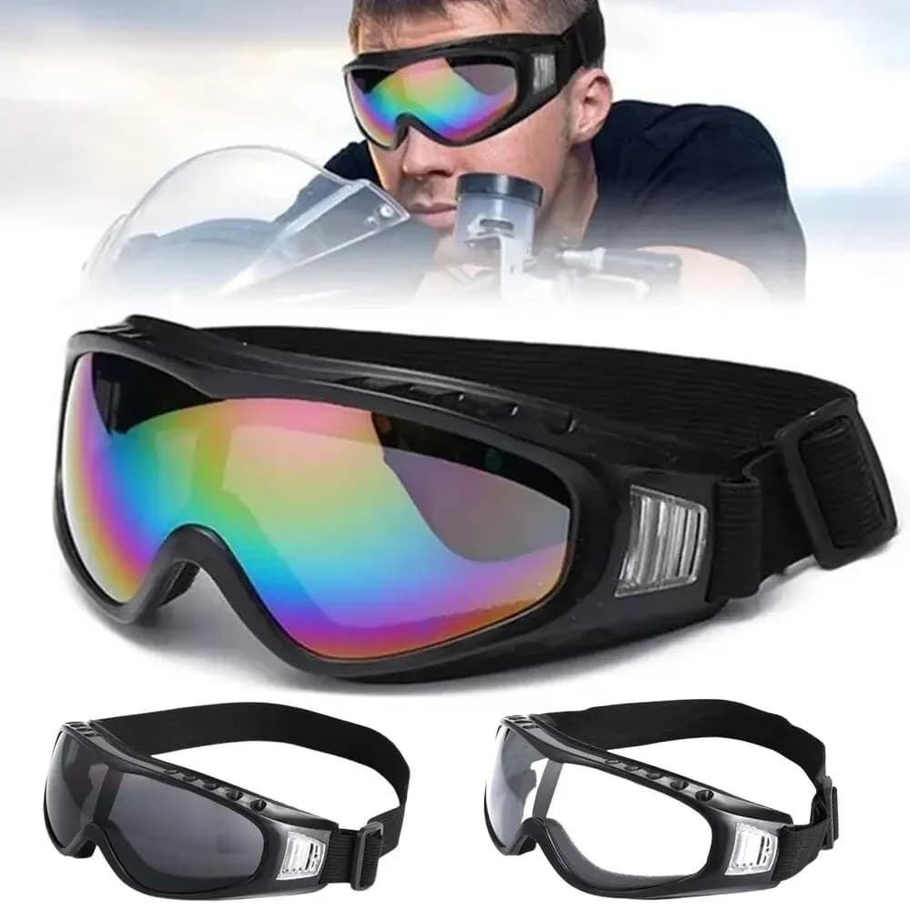 Occhiali da sci sportivi da ciclismo da uomo Occhiali da sole protettivi UV Occhiali antiriflesso per bicicletta Ingranaggi di protezione UV antipolvere antivento