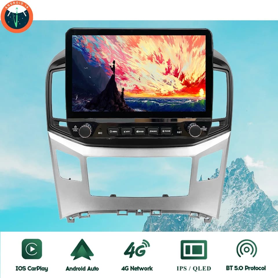 2Din Android 14 Autoradio Multimedia PC Tablet Per Hyundai H1 Starex 2015-2018 GPS DVD Video Lettore musicale Sistema intelligente per auto