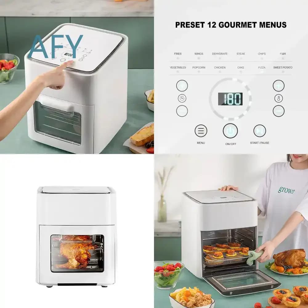 Intelligent Electric Air Fryer Without Oil for Household Use 12L Multifunctional Chicken Visual Oven Air Freidora for Air