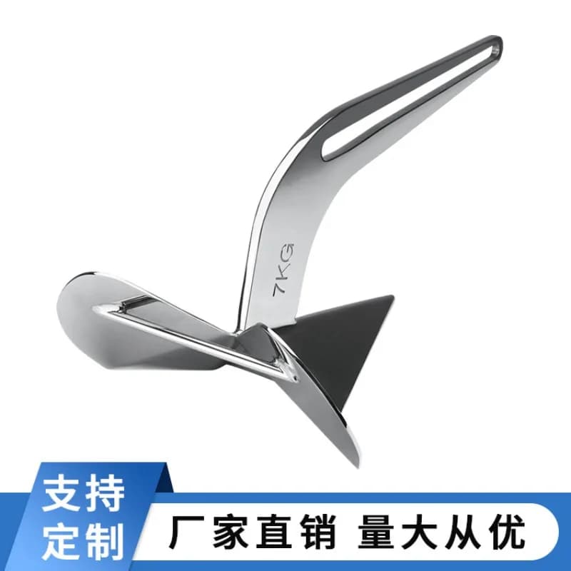 316 stainless steel new triangular anchor, fishing boat yacht marine hardware accessories, corrosion-resistant high-grip anchor