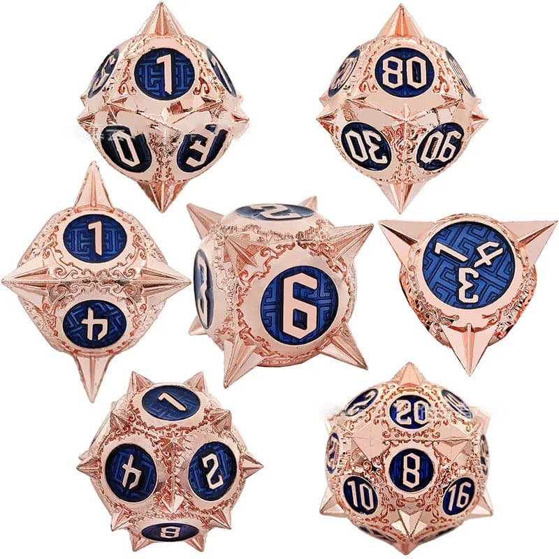 13-Type Metal Dice suit Dragon and Dungeon Polyhedron DND Running Group RPG Table Game DiceWholesale D6 Table Game D6 D8 D12~D20
