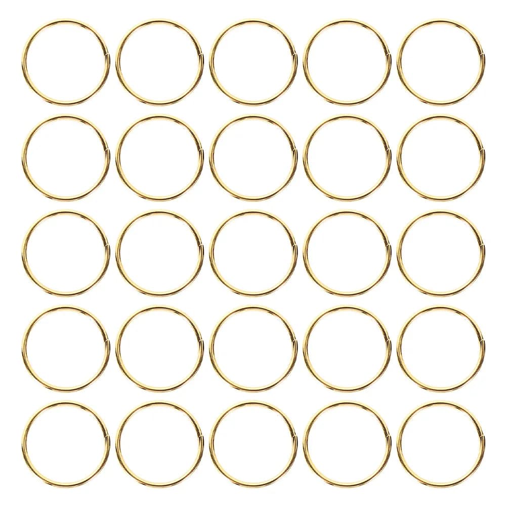 400 Pieces Stainless Steel Keyring Rings, Divisible Rings for Creation Fa-da-Te Jewelry, Keyring for Auto, Office, Home
