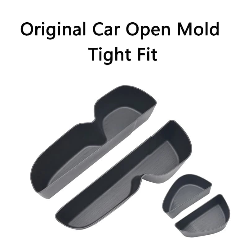 QHCP Auto TPE Porta Anteriore Posteriore Scatola di Immagazzinaggio Organizzatore Porta Scatola di Immagazzinaggio Vassoio Lavabile Per Toyota RAV4 2020-2024 Accessori Interni