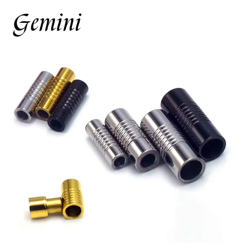 5 pieces stainless steel 3mm 4mm 6mm magnetic clasp for diy connector leather straps rope charmsbuckle jewelry creation accessories