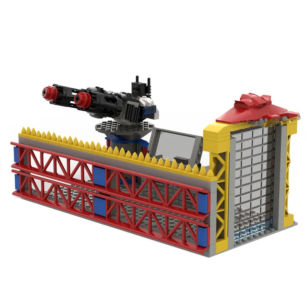 Moc Scena militare batteria base di difesa aerea Set di blocchi di costruzione Giocattoli educativi da costruzione militari per bambini